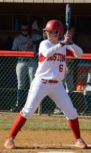 FALON MORAN/DAILY FREE PRESS STAFF Sophomore pitcher Lauren Hynes had a hit and drove in a run in BU’s win on Sunday.  