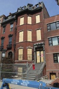 The owners of 298 Beacon St. are suing the welders believed to have unintentionally sparked last month’s 9-alarm fire in Back Bay that killed two Boston firefighters. PHOTO BY ANN SINGER/DAILY FREE PRESS STAFF