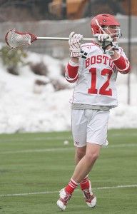 MICHELLE JAY/DAILY FREE PRESS STAFF Freshman Adam Schaal leads the men’s lacrosse team with a .741 shooting percentage. 