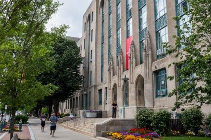 The College of Arts and Sciences, CAS, is one of the largest buildings on campus. No matter what college a student is enrolled in, he or she will take classes in CAS that provide a strong foundation for a liberal arts education. PHOTO BY CLINTON NGUYEN/DAILY FREE PRESS STAFF