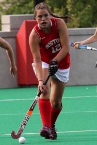 Sophomore forward Sara Martineau registered a shot on goal against Boston College. PHOTO BY MICHELLE JAY/DFP FILE PHOTO