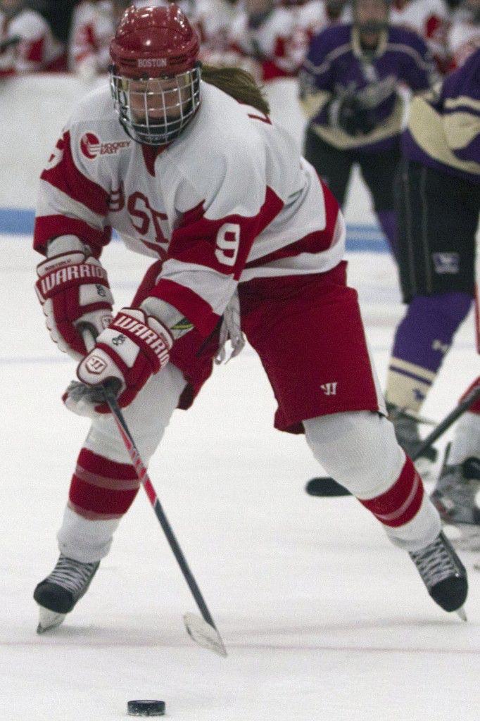 MICHELLE JAY/FILF Junior forward Sarah Lefort and the Terriers have a