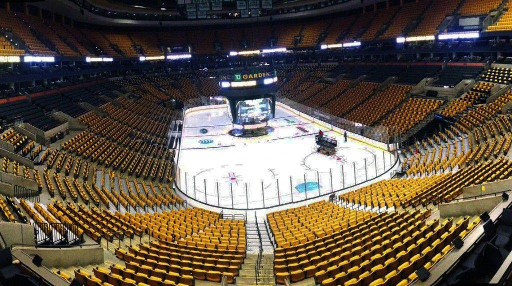 The 2014 Hockey East Media Day was held at TD Garden Monday. PHOTO BY ANDREW BATTIFARANO/DAILY FREE PRESS STAFF