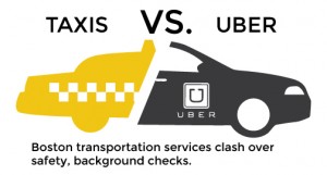 Though a Boston area taxi association has raised concerns over Uber's background check practices, Uber claims it vets its drivers more thoroughly than Boston cab companies do. GRAPHIC BY MIKE DESOCIO/DAILY FREE PRESS STAFF