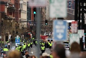 Massachusetts State Police, the Boston Police Department and the Boston Division of the Federal Bureau of Investigation all work together to handle any terrorist attack in Massachusetts, such as with the 2013 Boston Marathon bombings. KENSHIN OKUBO/DFP FILE PHOTO