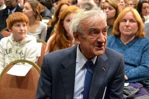 Boston University Professor Elie Wiesel, who was scheduled to speak Monday at Metcalf Hall for the "Elie Wiesel in Conversation with Alan Dershowitz lecture," has canceled the engagement due to health complications. PHOTO BY HEATHER GOLDIN/DAILY FREE PRESS STAFF