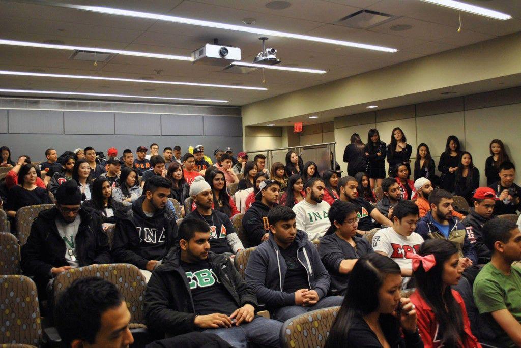 At the end of recruitment in the fall and spring, the sororities and fraternities of the Multicultural Greek Council come together to welcome new members. PHOTO COURTESY OF KAPPA DELTA PHI
