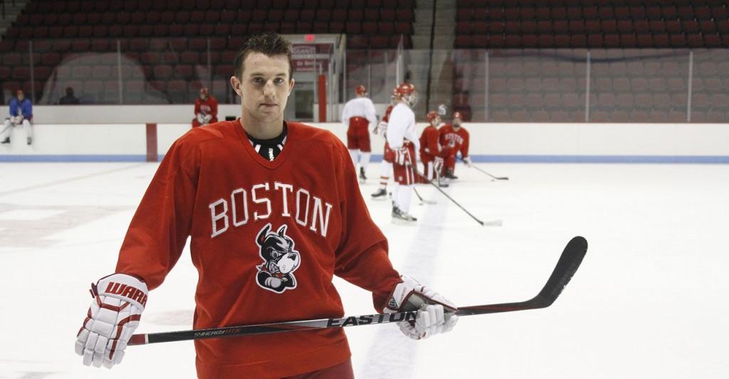Charlestown native Matt Grzelcyk will serve as the next captain of the BU men’s hockey team. PHOTO BY MAYA DEVEREAUX/DAILY FREE PRESS STAFF