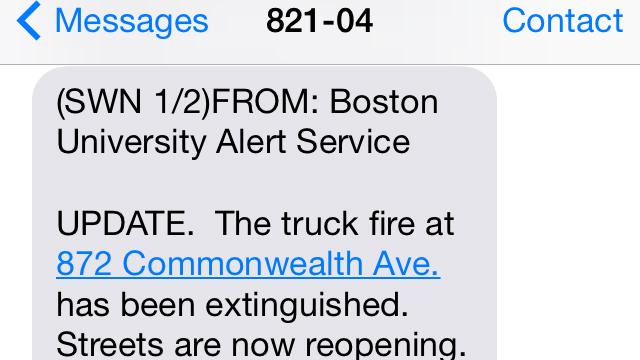 SCREEN SHOT VIA BU ALERT SERVICEIPHONE