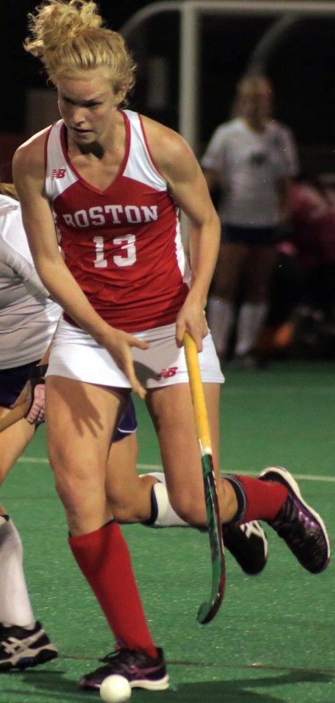 Sophomore midfielder Hester vsn der Laan PHOTO BY JUSTIN HAWK/DAILY FREE PRESS