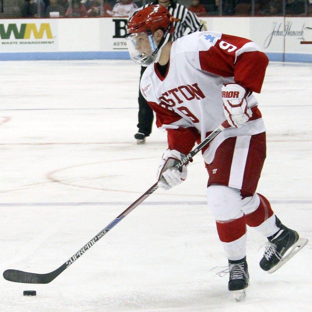 Junior forward Ahti Oksanen scored four goals against St. Thomas University Saturday. PHOTO BY MAYA DEVEREAUX
