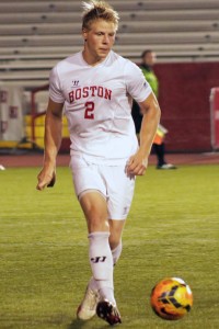 Sophomore midfielder David Asbjornsson netted his second goal of the season against Army.  PHOTO BY JUSTIN HAWK/DAILY FREE PRESS STAFF