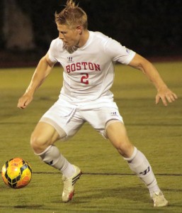 Sophomore midfielder David Asbjornsson ranks second on the team with five points. PHOTO BY JUSTIN HAWK/DAILY FREE PRESS STAFF