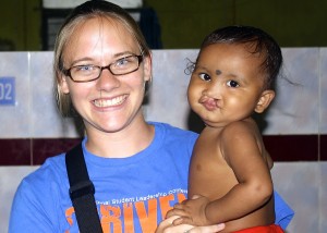 Rachael Edelson, a junior in Sargent College of Health and Rehabilitation Sciences and president of Operation Smile at Boston University, has been involved with the global Operation Smile charity since 2006. PHOTO COURTESY OF OPERATION SMILE AT BOSTON UNIVERSITY
