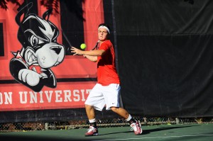 Sophomore Jake De Vries earned a singles win over the weekend at the MIT Invitational. PHOTO COURTESY OF STEVE MCLAUGHLIN