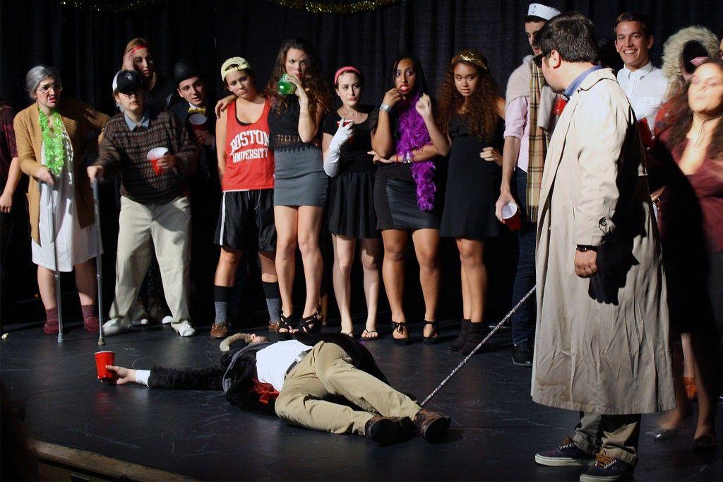 Combat, an annual 24-hour theater event involving Liquid Fun, BU On Broadway, Wandering Minds and BU Stage Troupe, took on a Halloween theme for this year's performances. PHOTO BY BETSEY GOLDWASSER/DAILY FREE PRESS CONTRIBUTOR