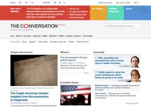 Boston University launched The Conversation Monday, which is a news platform where teachers and researchers can collaborate to write commentary and essays about news in the scientific community. SCREENSHOT VIA THECONVERSATION.COM/US
