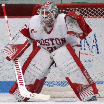 Freshman goaltender Erin O'Neil recorded a career-high 37 saves in BU's last game on Oct. 28 against Northeastern. PHOTO BY FALON MORAN/DAILY FREE PRESS STAFF