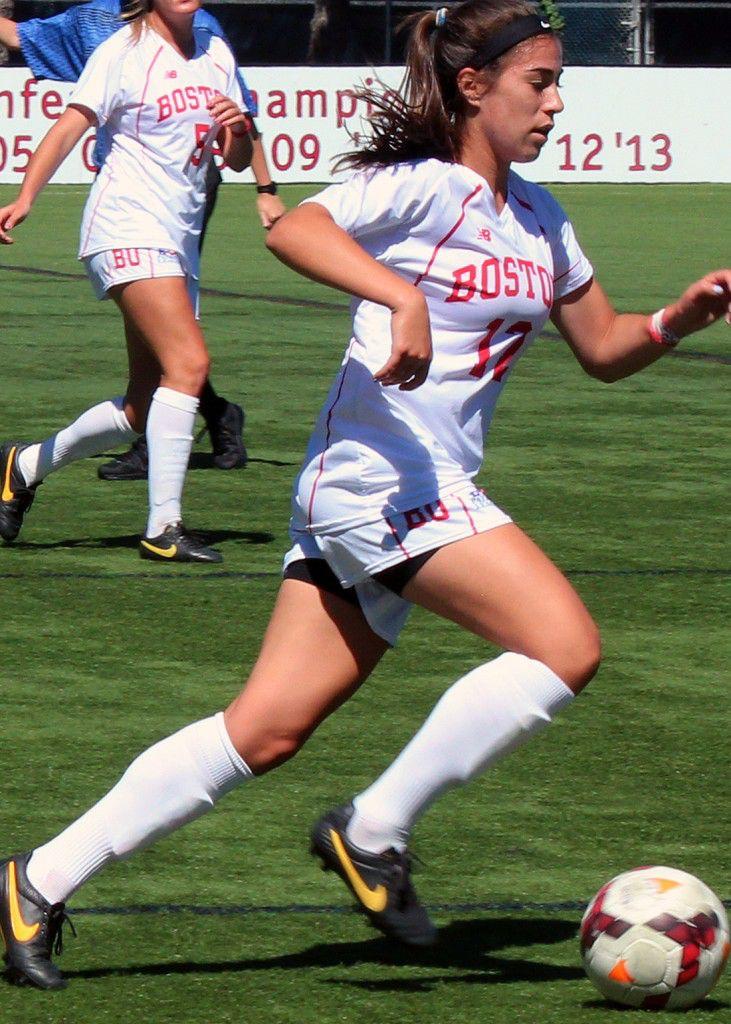 Junior forward Jenna Fisher registered a shot against Loyola Saturday. PHOTO BY ANN SINGER/DAILY FREE PRESS STAFF