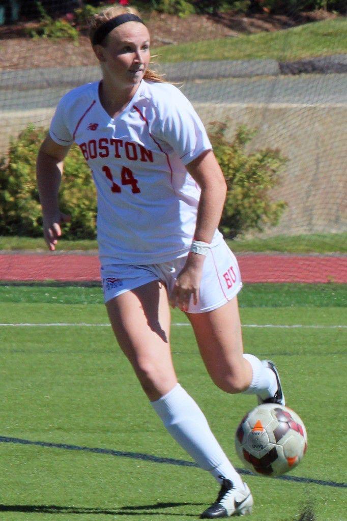Junior defender Lauren MacLellan recorded her third assist of the season Wednesday against Harvard. PHOTO BY ANN SINGER/DAILY FREE PRESS STAFF