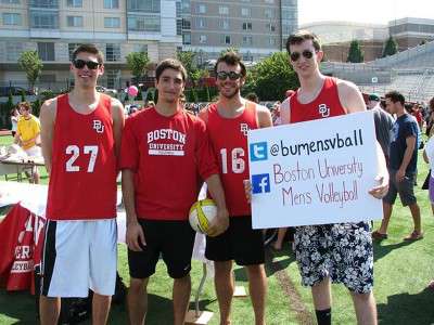 The BU men's club volleyball team played in their second preseason tournament over the weekend. PHOTO COURTESY OF SCOTT FLICKINGER