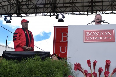 In light of recent sexual assault allegations against actor Bill Cosby, Boston University officials will consider whether it they will rescind his honorary degree, which he received from the university May 2014. PHOTO BY RODRIGO BONILLA/DFP FILE PHOTO
