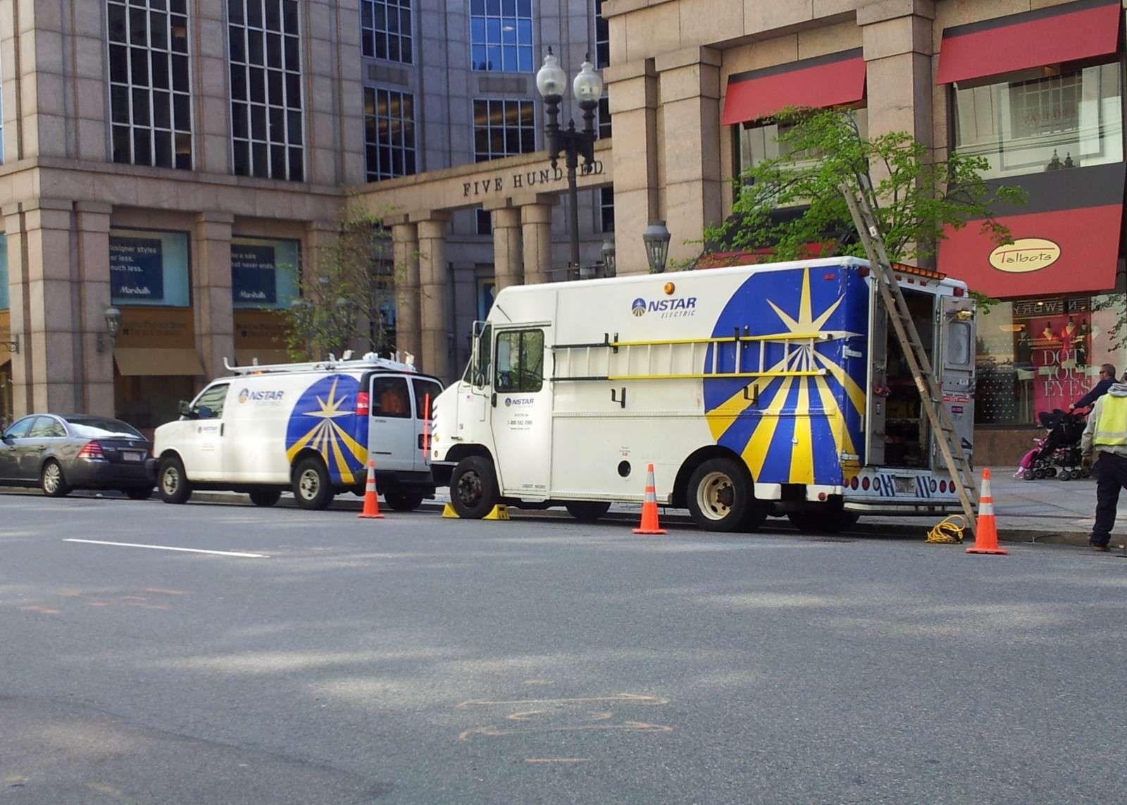 NSTAR, seen here working in Back Bay, filed for a 29 percent increase in its Basic Service supply rate Friday that could cause financial hardship for students. PHOTO BY MONIKA WAHI/WIKIMEDIA COMMONS