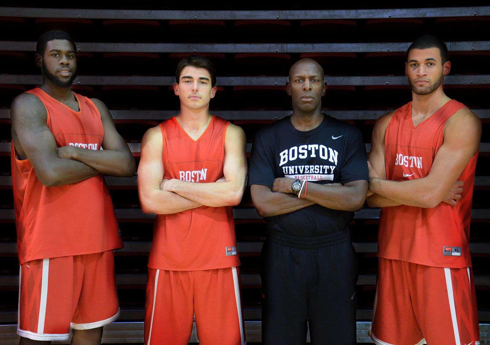 Coach Joe Jones' squad will boast just three upperclassman this season in juniors (left to right) Justin Alston, John Papale and Nathan Dieudonne. PHOTO BY JUSTIN AKIVA/DAILY FREE PRESS STAFF