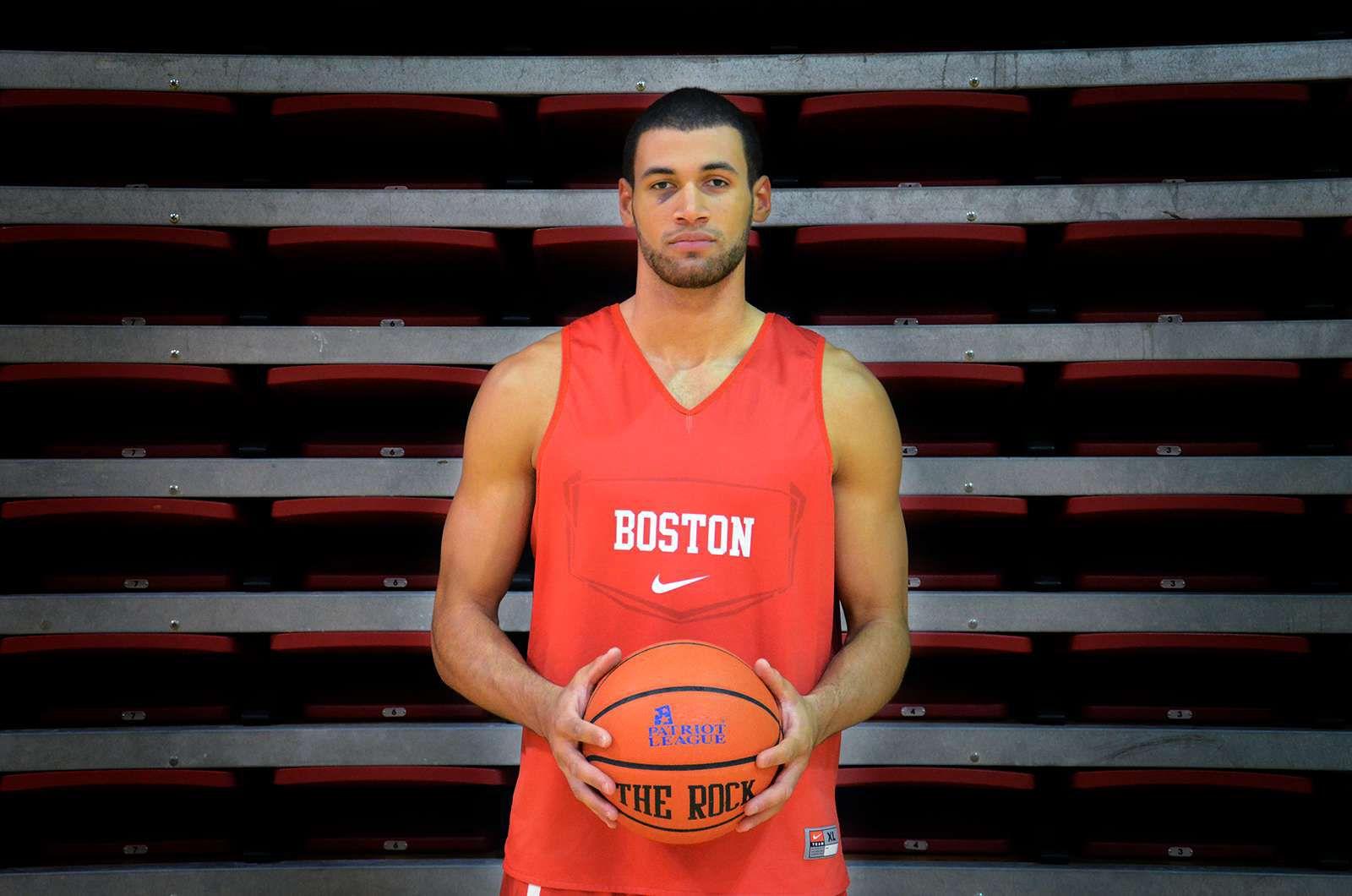 Junior forward Nathan Dieudonne ranked second on the Terriers last season with 4.7 rebounds per game. PHOTO BY JUSTIN AKIVA/DAILY FREE PRESS STAFF