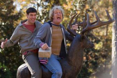 Jim Carrey and Jeff Daniels reprise their roles as Lloyd Christmas and Harry Dunne in "Dumb and Dumber To," released Friday. PHOTO COURTESY OF UNIVERSAL