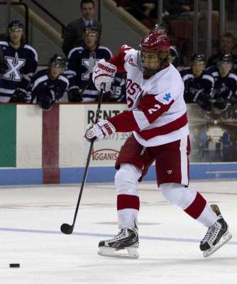 Junior forward Ahti Oksanen is expected to rejoin the Terrier lineup Friday. PHOTO BY MICHELLE JAY/DFP FILE PHOTO