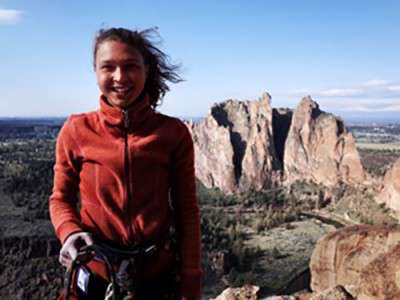 Natalie Siddique, a 2013 Boston University College of Arts and Sciences graduate, launched a web platform called Moja Gear Saturday for rock climbers to interact and buy gear. PHOTO COURTESY OF NATALIE SIDDIQUE