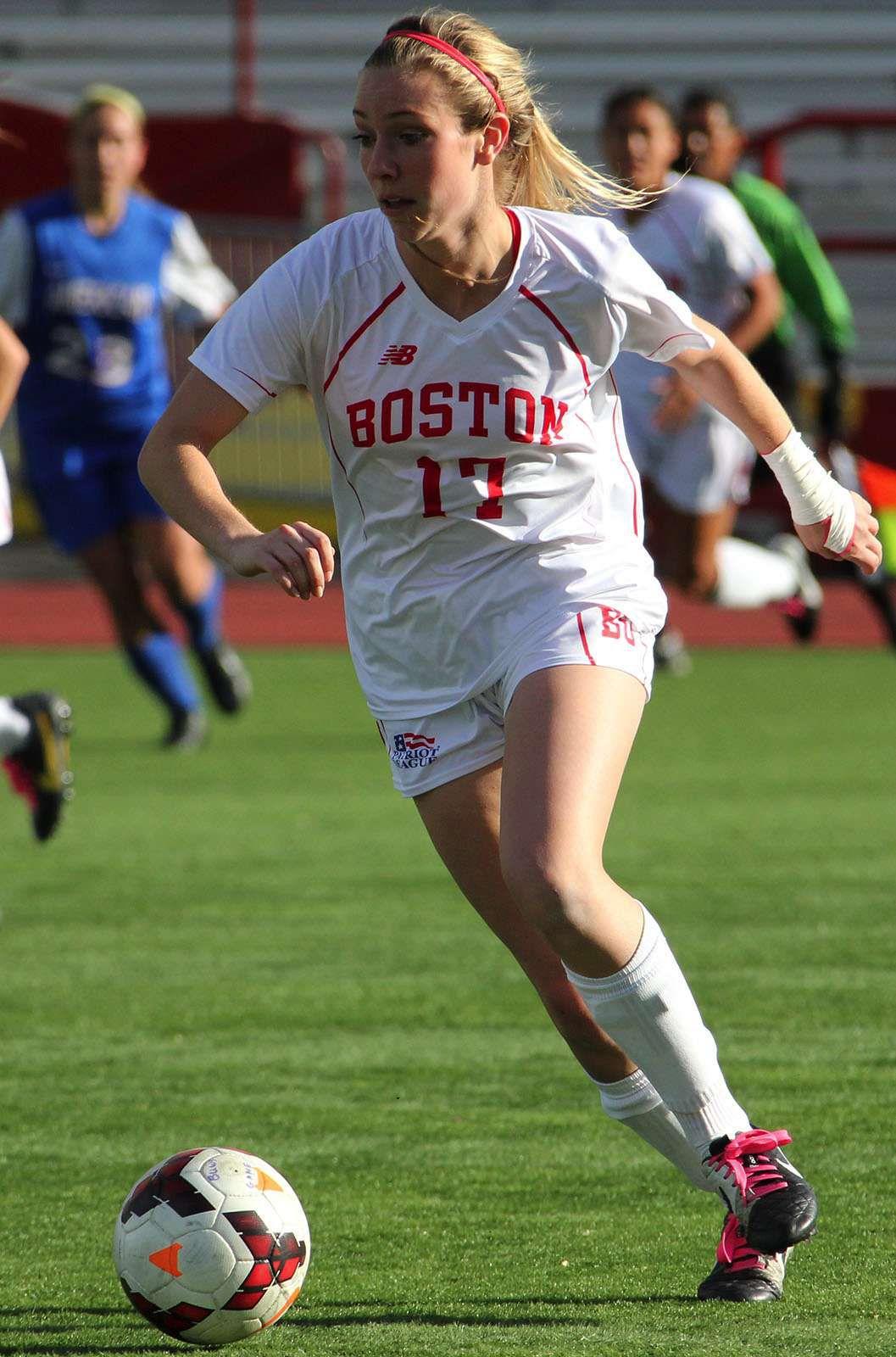 Senior forward Taylor Krebs led the Terriers with three shots against Northeastern. PHOTO BY AMELIA WELLS/DAILY FREE PRESS STAFF