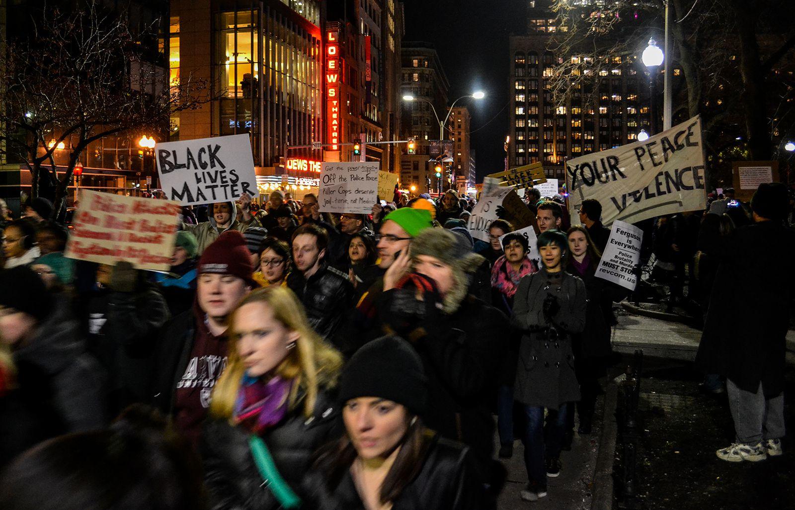 LIVE: Boston residents, students rally against Eric Garner decision