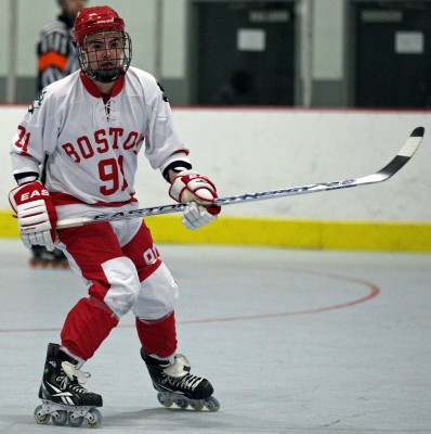 Senior defenseman Jared Angin and the BU club inline hockey team posted a 4-0 record over the weekend. 