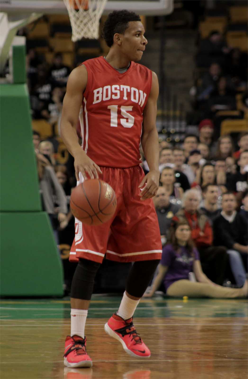 Freshman guard Cheddi Mosely PHOTO BY JUSTIN HAWK/DAILY FREE PRESS STAFF