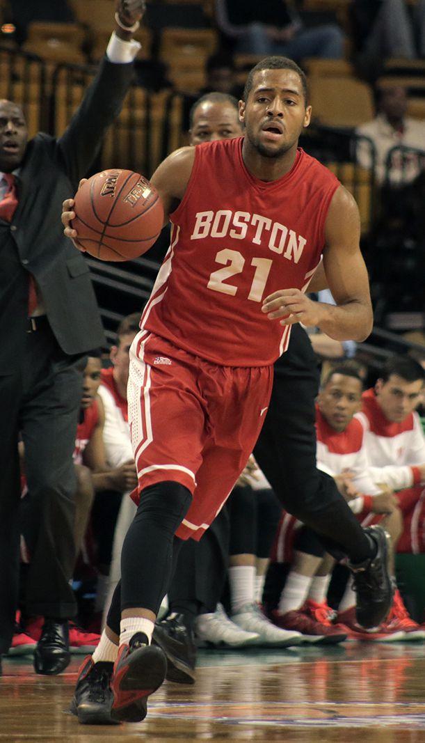 Sophomore guard Cedric Hankerson leads the Terriers with 17. PHOTO BY JUSTIN HAWK/DAILY FREE PRESS STAFF