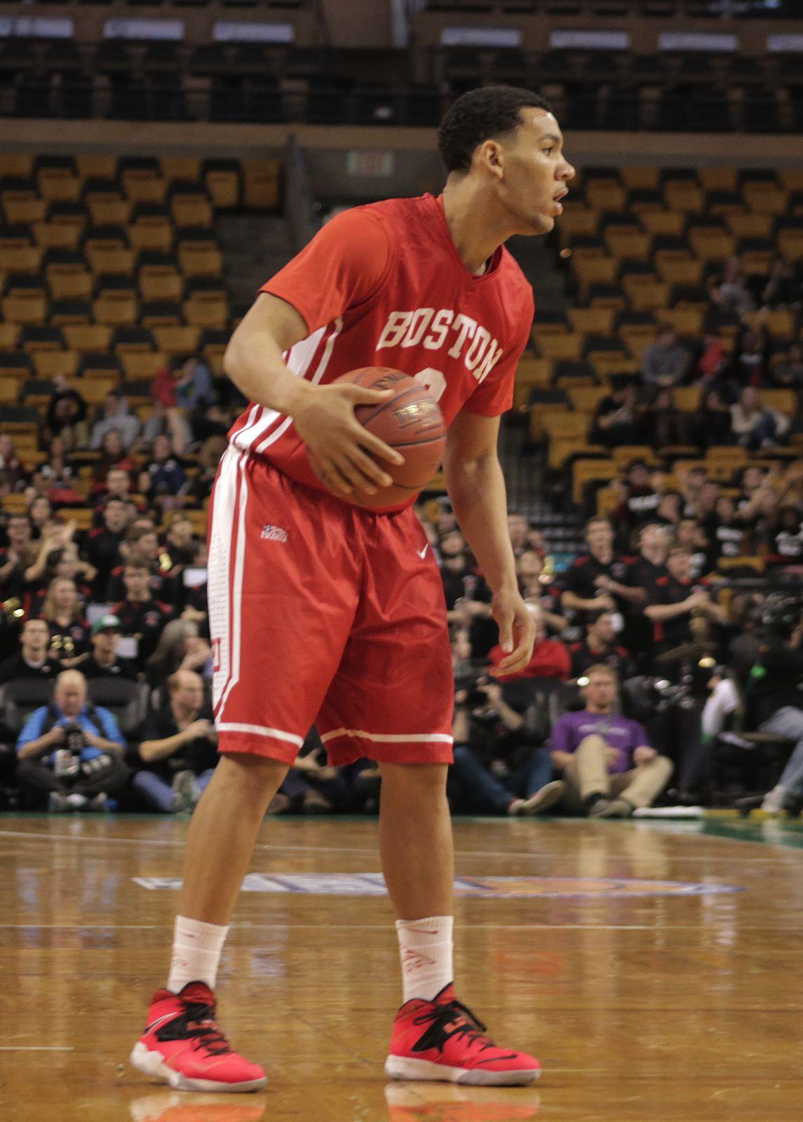 Sophomore guard Eric Fanning leads the Terriers in free-throw percentage at 80.7 percent. PHOTO BY JUSTIN HAWK/DAILY FREE PRESS STAFF