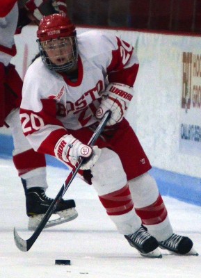 Sophomore forward Samantha Sutherland scored her second goal of the season Saturday against Vermont. PHOTO BY FALON MORAN/DAILY FREE PRESS STAFF