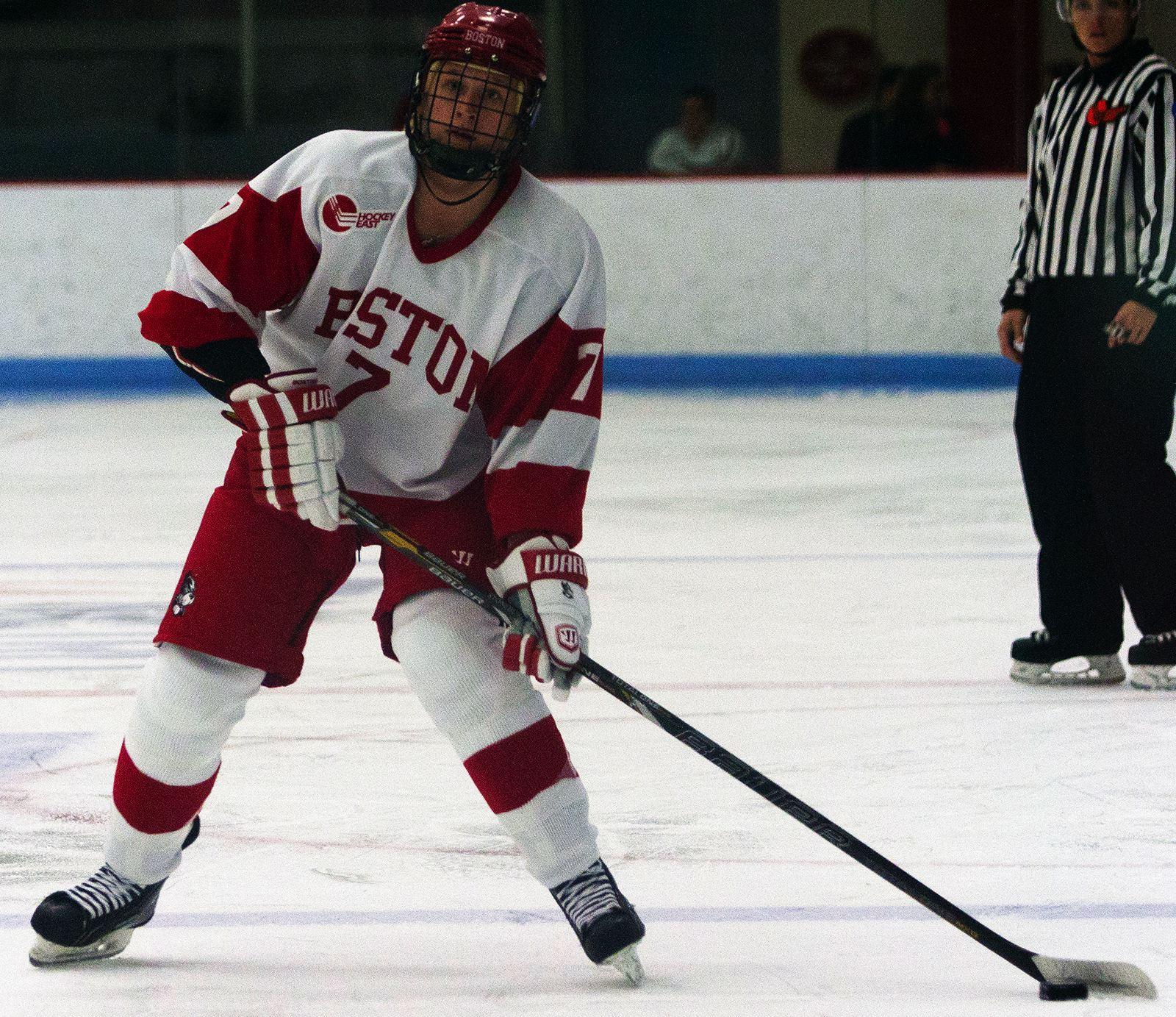 Senior defenseman Shannon Stoneburgh scored her first goal of the season Monday against Providence. PHOTO BY MICHELLE JAY/DFP FILE PHOTO