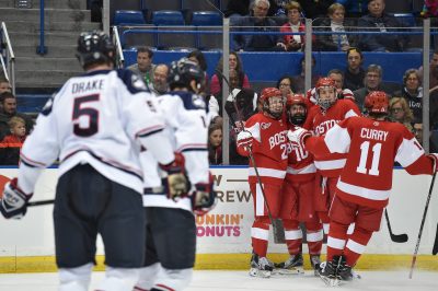 The Terriers have now won two consecutive Hockey East contests. PHOTO BY MADDIE MALHOTRA/ DAILY FREE PRESS STAFF 