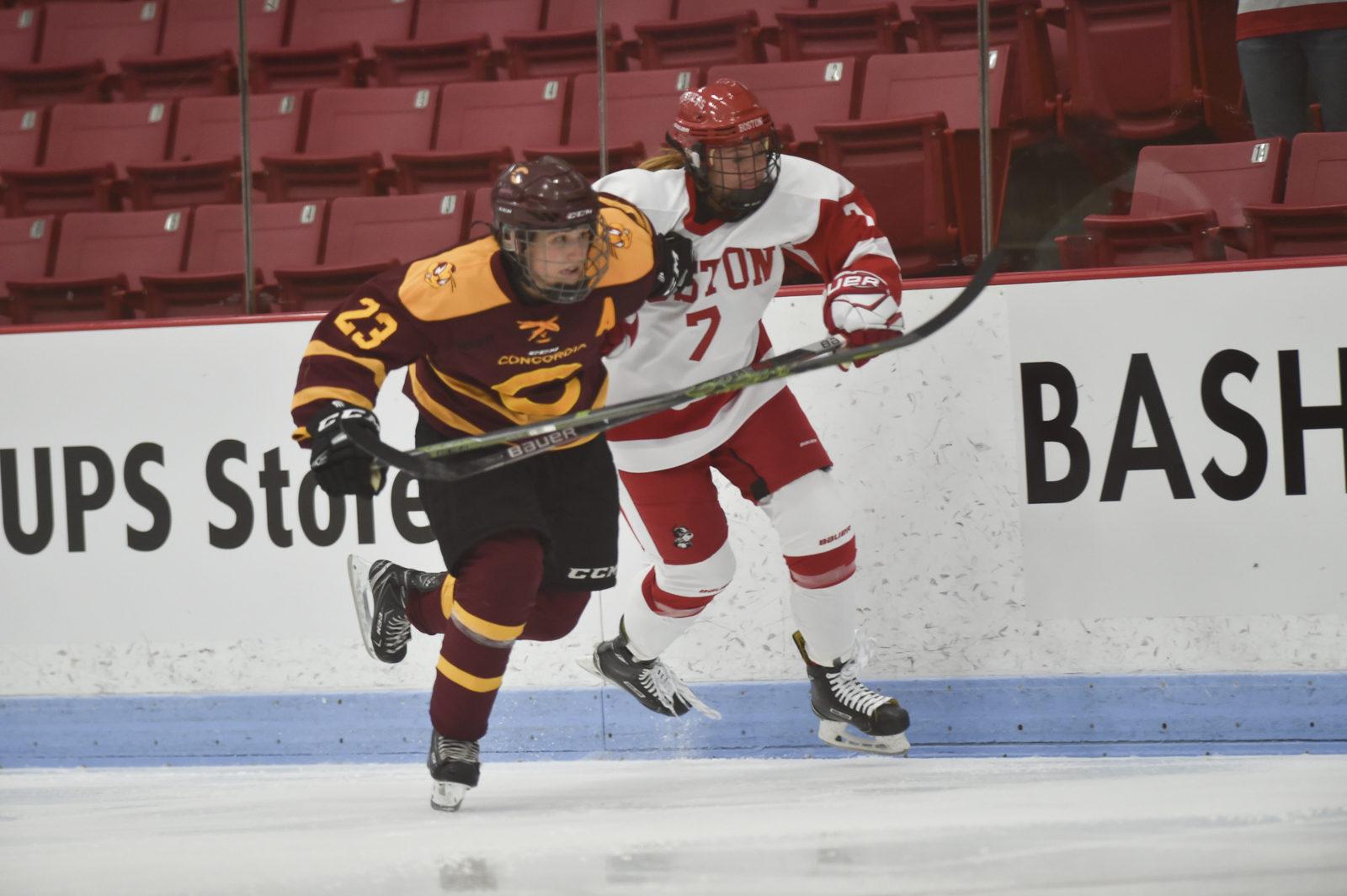 Freshman forward Jesse Compher will likely be a key player in this weekend's series against UNH. PHOTO BY MADDIE MALHOTRA/ DFP FILE PHOTO