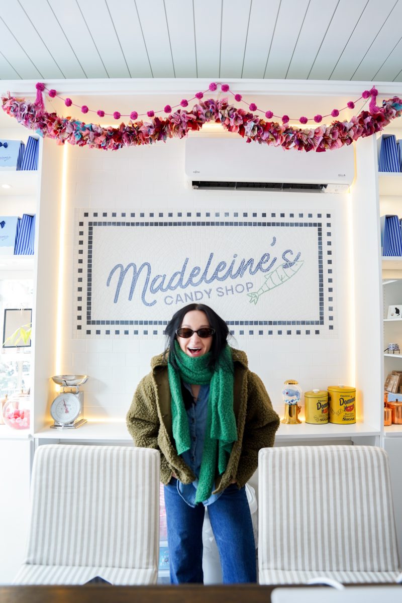 Madeleine’s Candy Shop owner Madeleine Brason. Madeleine’s Candy Shop, located at 47 Clarendon St., is a pick-and-mix candy shop selling a variety of Swedish candies. COURTESY OF MADELEINE BRASON