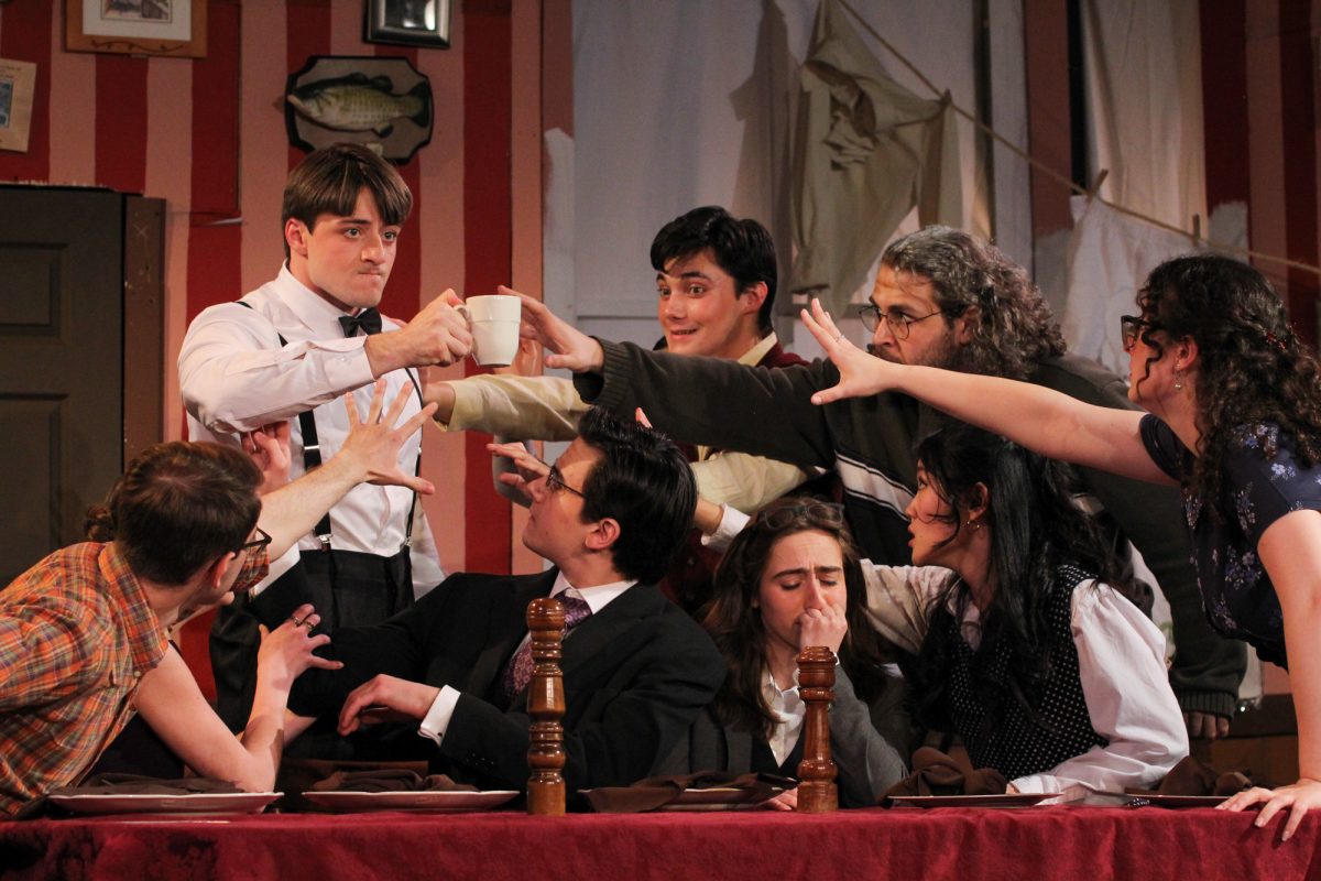 The cast of Boston University Stage Troupe’s “You Can’t Take It With You.” The production ran from April 17 to 19 at the Agganis Arena Student Theater. 