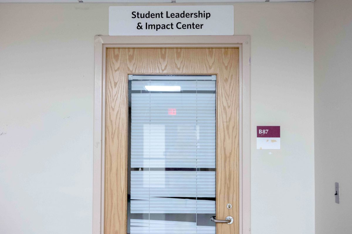 The Student Leadership and Impact Center, located in the basement of the George Sherman Union. The Student Activities Office and the Community Service Center merged to create the SLIC, currently occupying the space previously used by the Center for Gender, Sexuality and Activism. 



