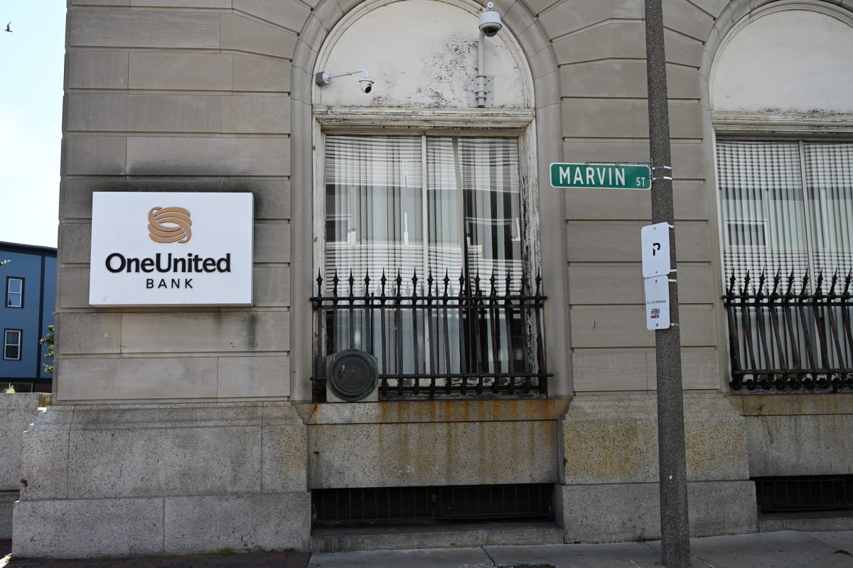 OneUnited Bank in Roxbury, Massachusetts, the nation’s largest Black-owned bank. The business is part of the Boston City Council’s resolution declaring August as Black Business Month in Boston. 