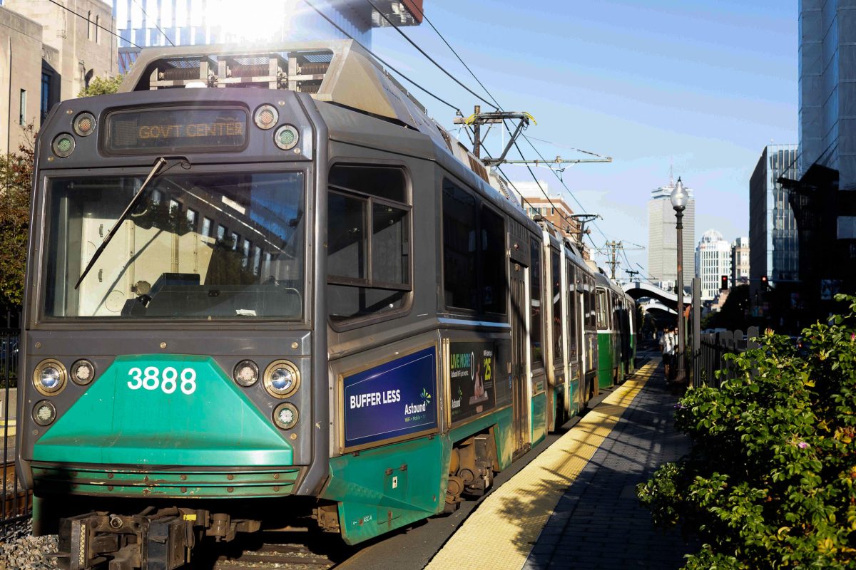 The MBTA Green Line at the Boston University East stop. The United StatesDepartment of Transportation secretary sent a letter to MBTA general manager and CEO asking for a plan to reduce crime on the MBTA, or funding will be withheld. 