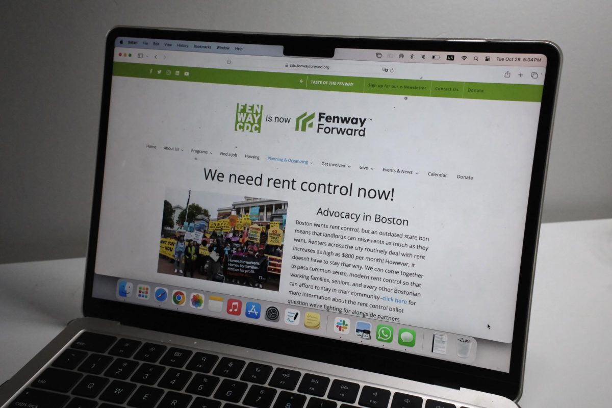 The Fenway Forward website’s rent control advocacy page. Fenway Forward is partnering with Homes for All Massachusetts to promote rent control on the 2026 statewide ballot.
