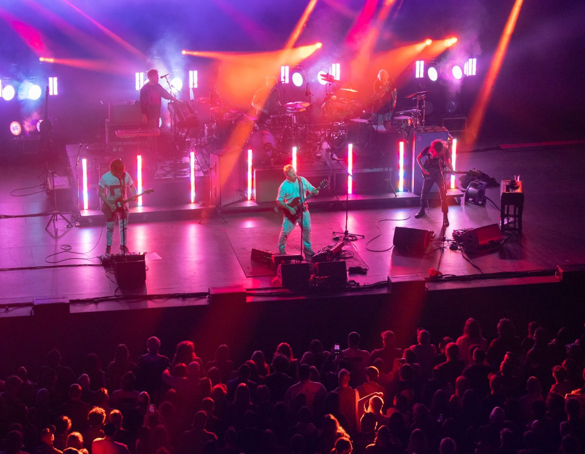 Modest Mouse on stage at MGM Music Hall on Wednesday.