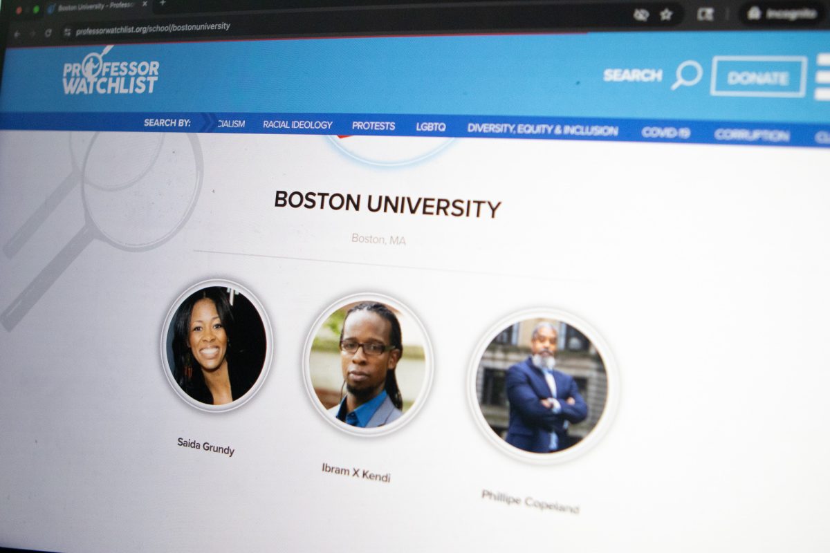 Boston University professors featured on Turning Point USA’s “Professor Watchlist” webpage. This page is available for most universities and features professors TPUSA deems biased and radical. 